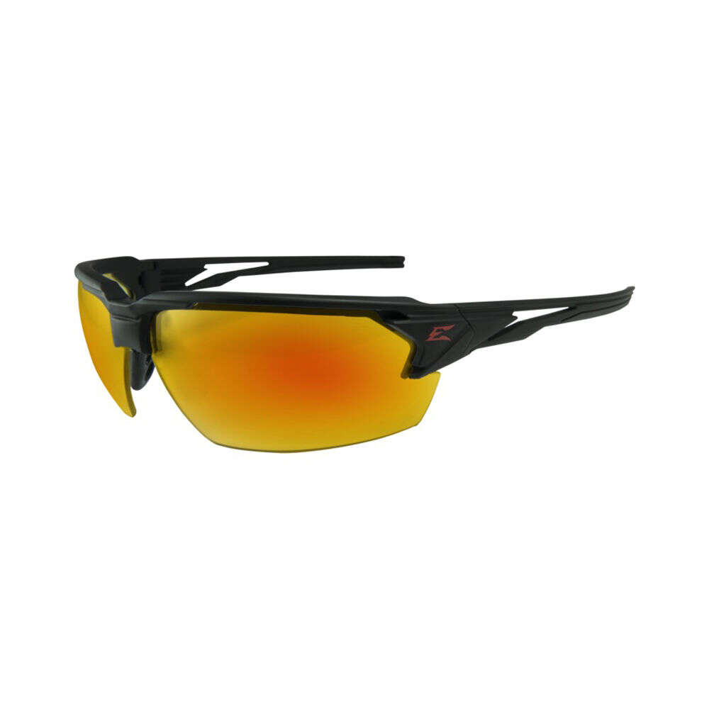 Safety Protection Edge Eyewear 4.50" PUMORI MATTE BLK FRAME/RED MIRROR LENSES